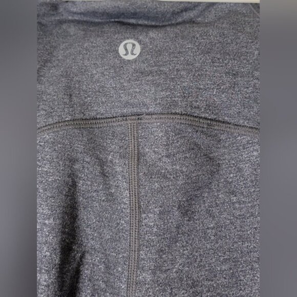 Lululemon Train Times 7/8 Leggings 25 Heathered Black - Picture 4 of 8